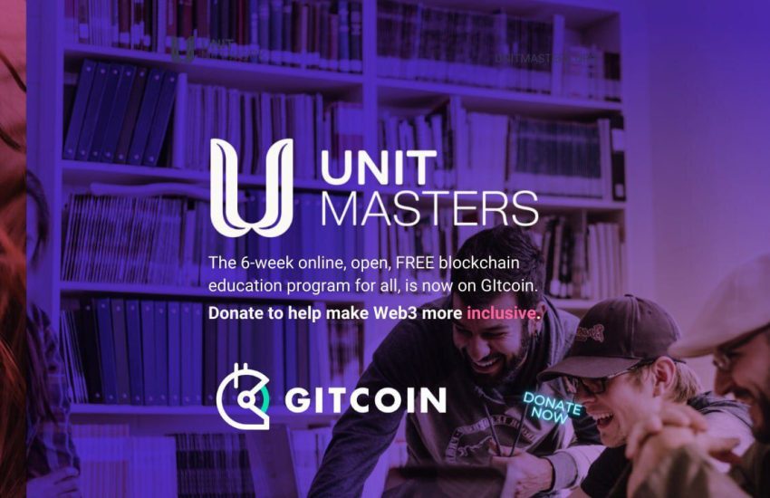 Unit Masters Announces that Gitcoin Grant Donations are Open
