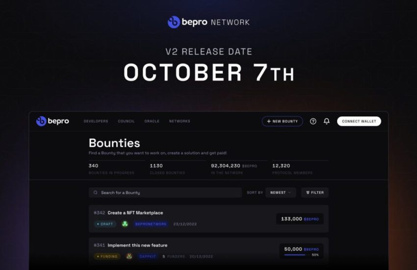 Bepro Network Launches Bounty Network for Decentralized Development