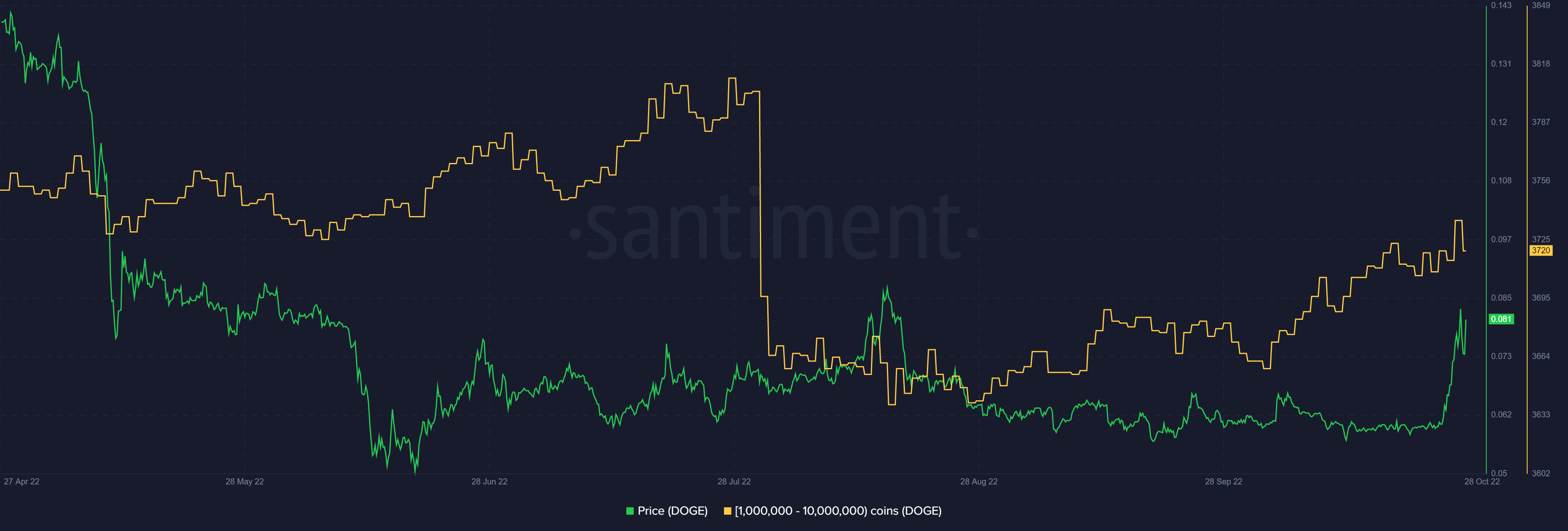 Distribución de suministro de Dogecoin