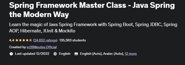 Spring-Framework-Master-Class
