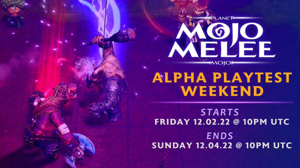 Banner de prueba alfa de Mojo Melee