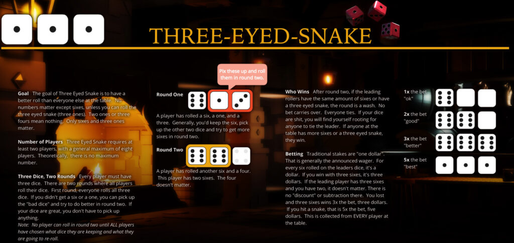 las reglas para la serpiente de tres ojos