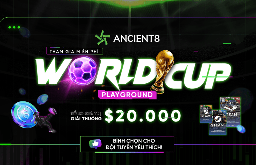 Lanzamiento del evento Ancient8 World Cup Playground – CoinLive
