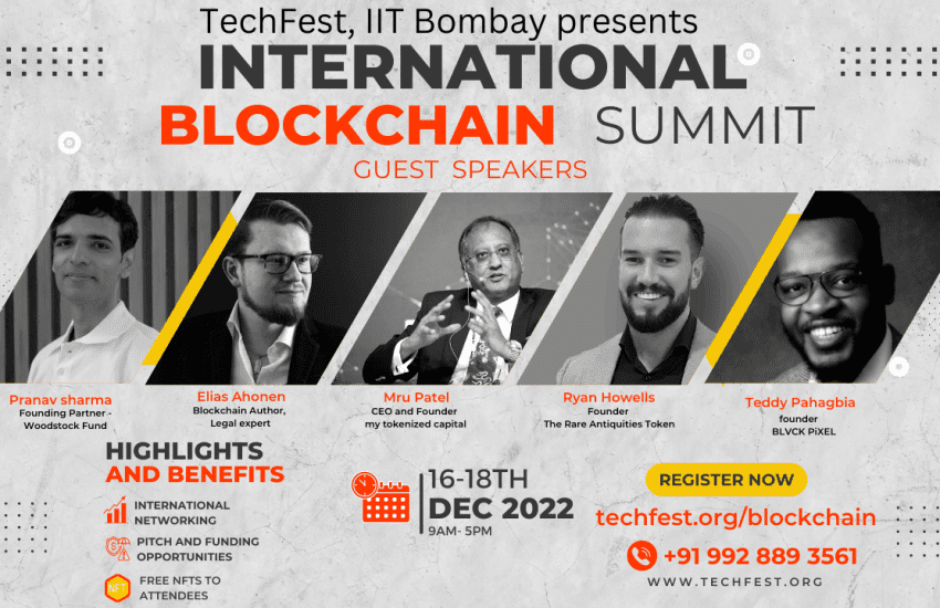 Techfest IIT Bombay Presents International Blockchain Summit