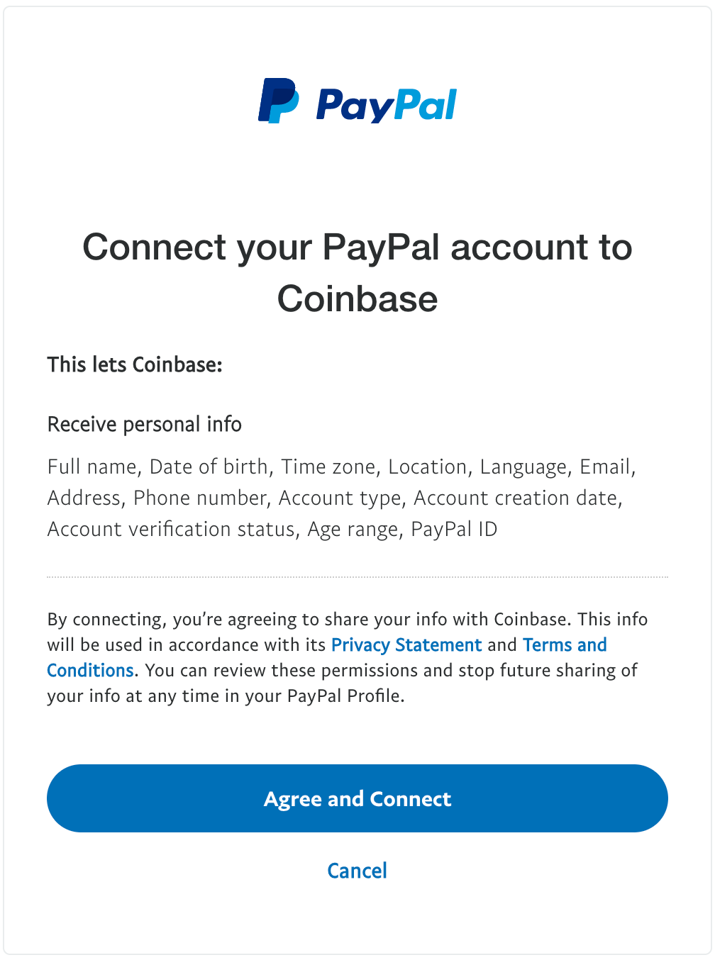 Vincula tu cuenta de PayPal a Coinbase