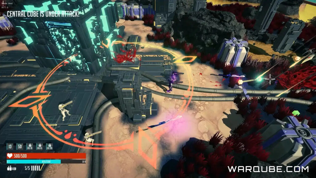 Captura de pantalla del juego WarQube