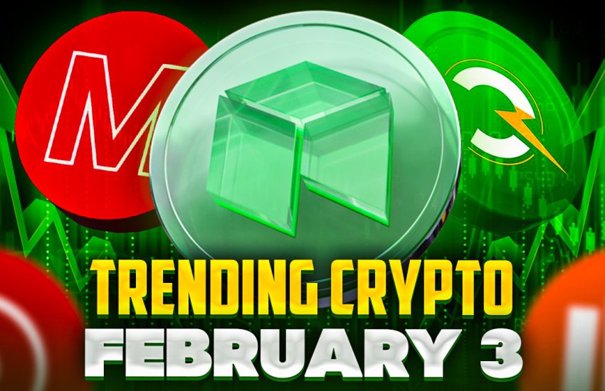 Las 5 principales criptomonedas de tendencia hoy 3 de febrero: MEMAG, NEO, FGHT, RNDR, CCHG