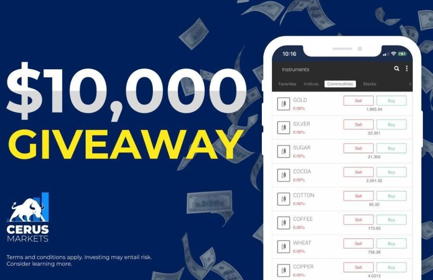 Cerus Markets Launches Its Mobile Trading App $10,000 Giveaway