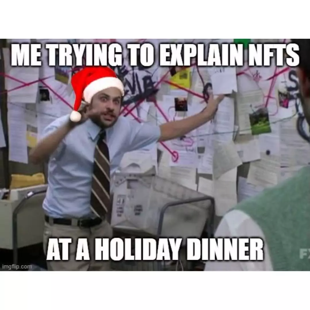 Explicando las NFT en una cena festiva 