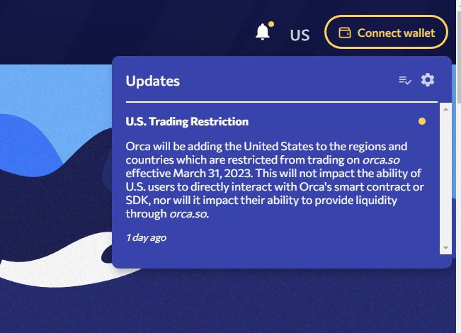 Orca DEX bloquea a los usuarios finales de EE. UU. – CoinLive
