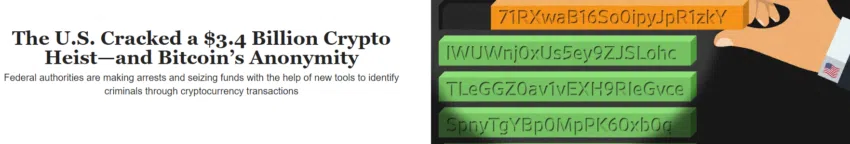 Titular del WSJ que reclama el anonimato de Bitcoin pirateado por EE. UU.
