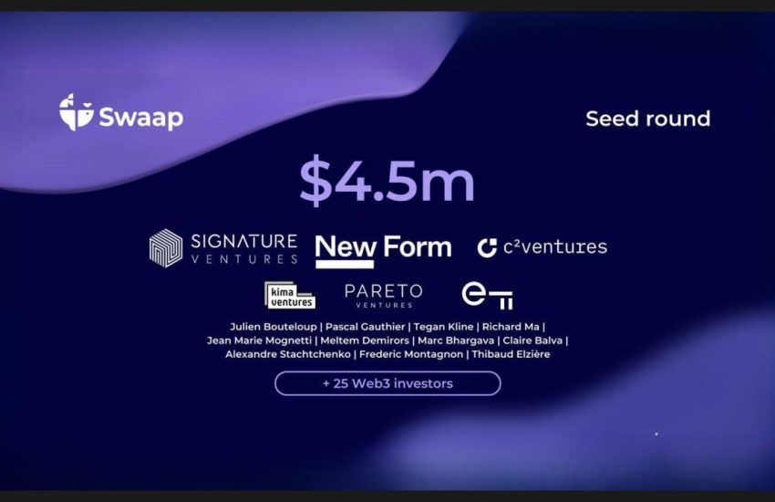 Swaap cierra una ronda inicial de $ 4.5M y anuncia el lanzamiento inminente de v2