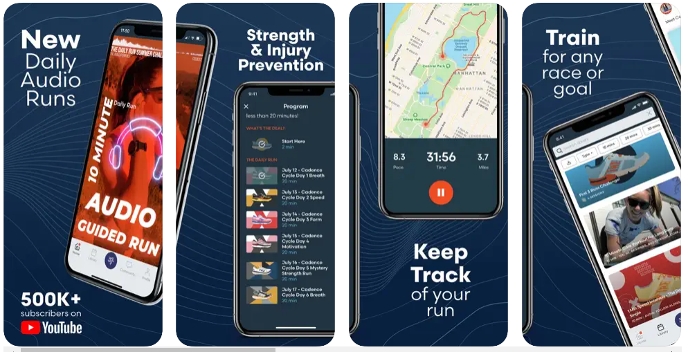 Entrenamientos diarios para correr en la App Store