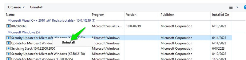 uninstall-windows-update