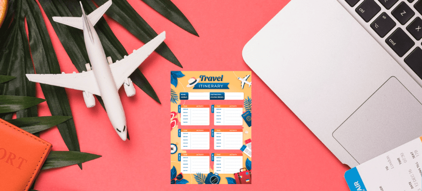 12 Best Itinerary Templates to Plan for Your Next Vacation/Outing