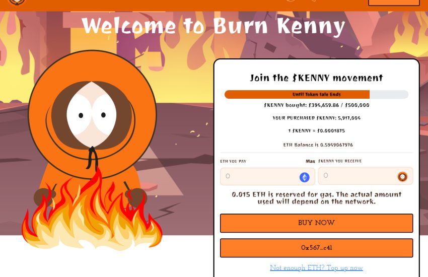 La preventa de Burn Kenny Coin está casi agotada