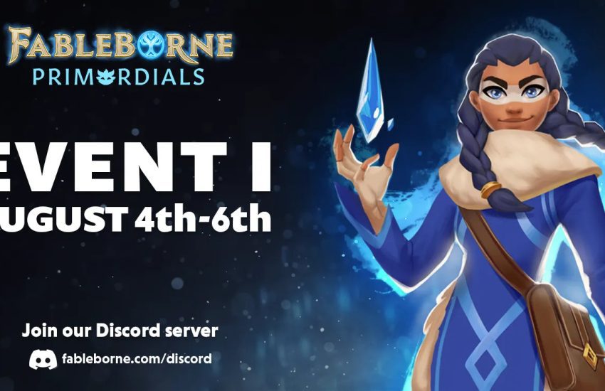 Fableborne play to mint event 1 banner