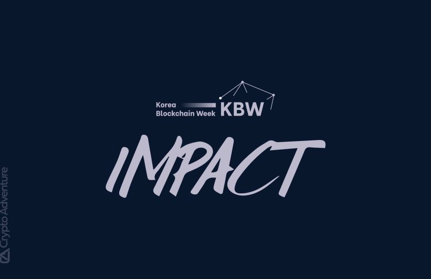 Henry Chang, director ejecutivo de Wemade, pronuncia un discurso de apertura en 'KBW2023: IMPACT'
