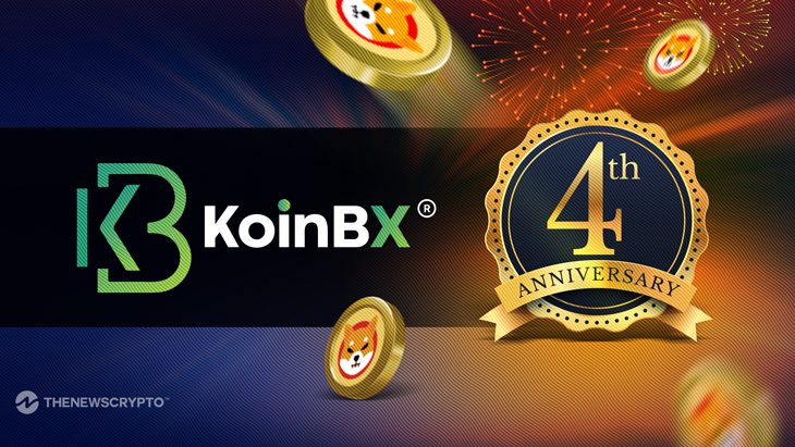KoinBX Celebrates Fourth Anniversary with a Giveaway of 125,000 SHIB to  Each New User