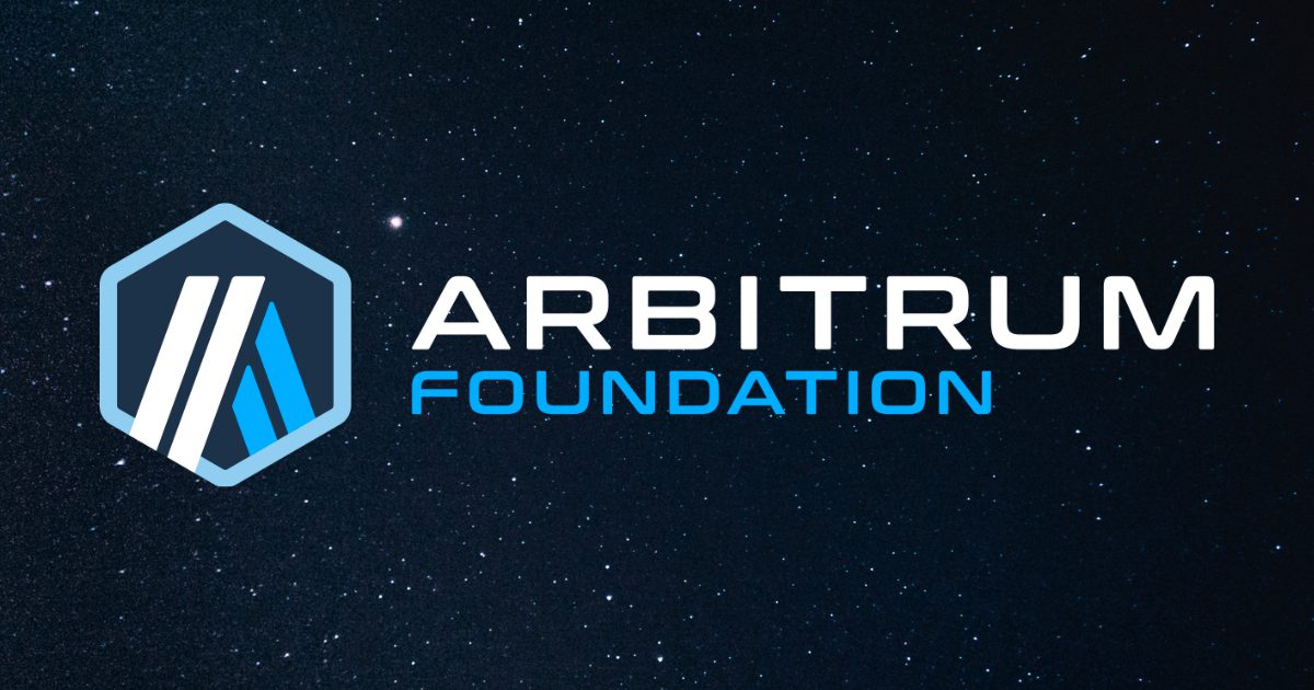 Logotipo de la Fundación Arbitrum que se ha asociado con Fracton Ventures para expandir su ecosistema Ethereum Layer2