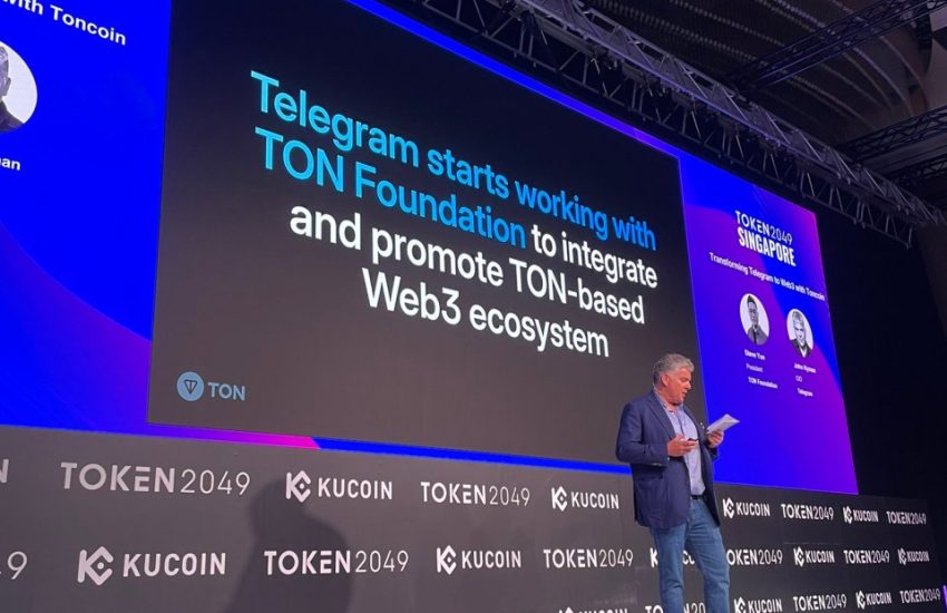 Telegram integra la billetera criptográfica TON, Toncoin Rockets con un aumento del 7%.