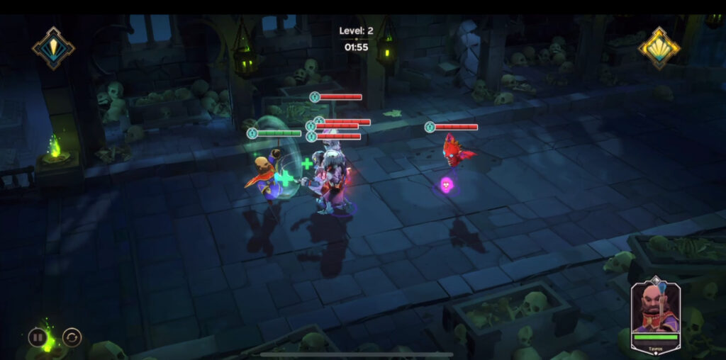 Captura de pantalla del juego alfa de Guild of Guardians