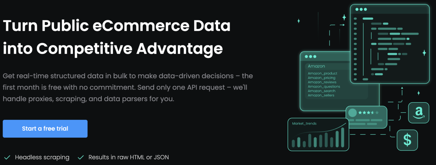 Utilisez Smart Proxy pour transformer les données publiques du commerce électronique en un avantage concurrentiel.