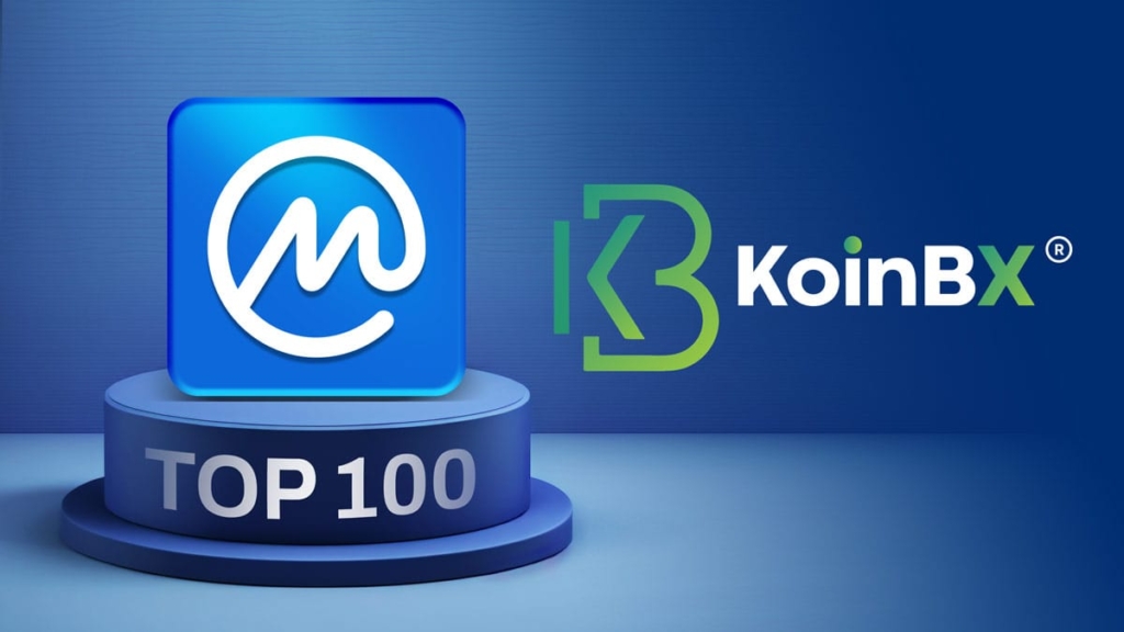 KoinBX, el principal intercambio de criptomonedas de la India, ingresa al top 100 del ranking CoinMarketCap