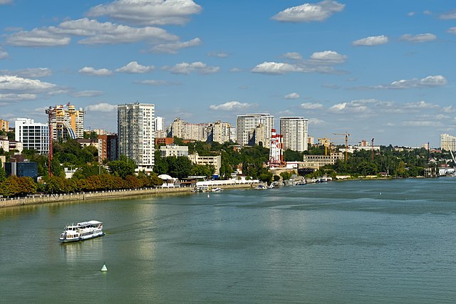 Una vista de la ciudad de Rostov-on-Don, Rusia.