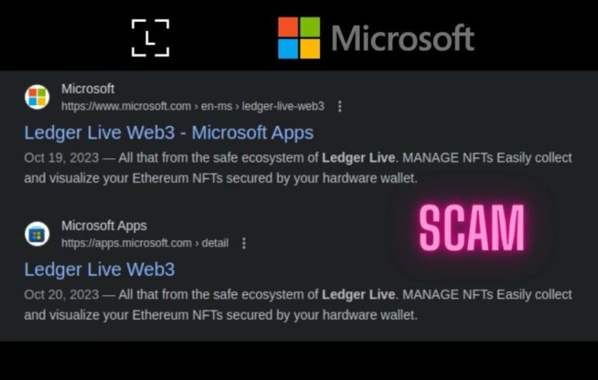 La aplicación Fake Ledger Live aparece en Microsoft App Store, ¡cuidado!