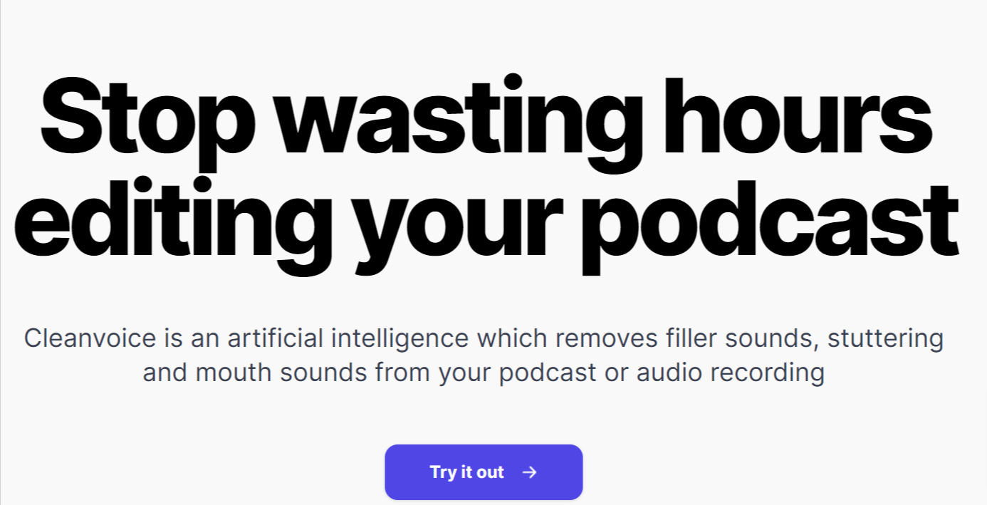 Save time with AI podcast tools for editing.