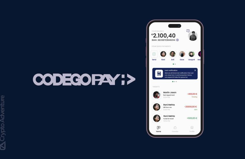 Codego Group lanza CodegoPay: una aplicación de pago todo en uno con IBAN, tarjetas y conversiones cripto-EURO