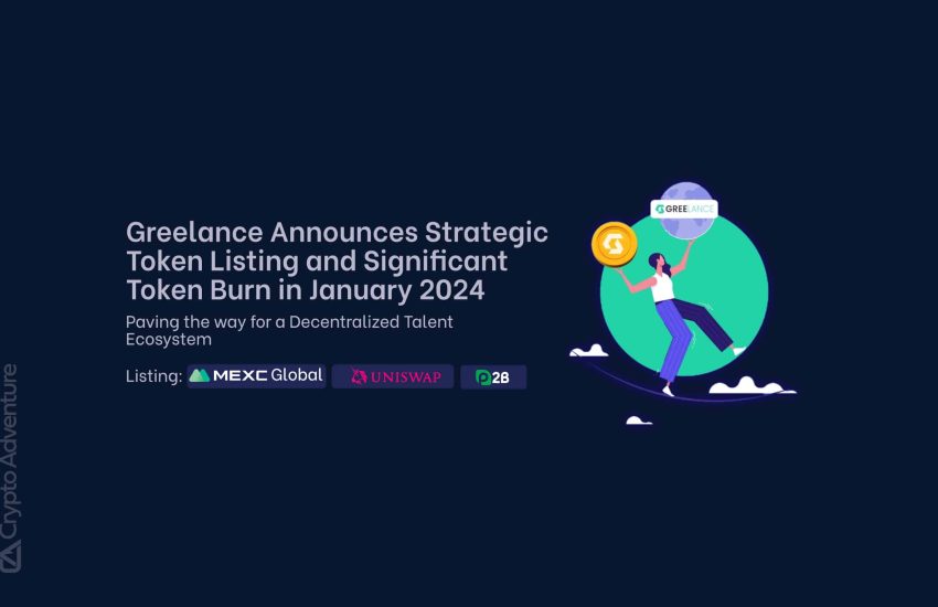 Greelance anuncia listados de tokens estratégicos y una importante quema de tokens en enero de 2024