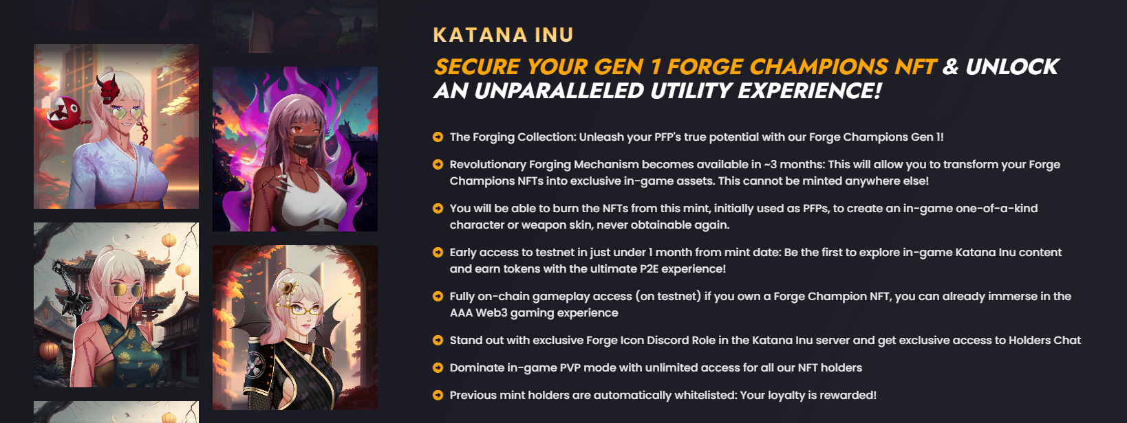 Información de NFT de Katana Inu