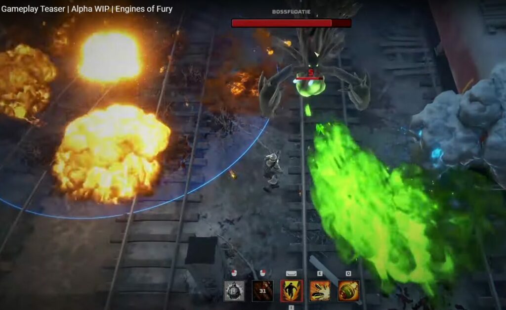 Captura de pantalla alfa de Engines of Fury