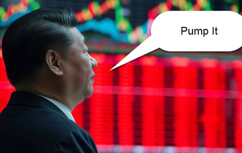 Sospechosas compras respaldadas por el Estado chino para apoyar los mercados bursátiles