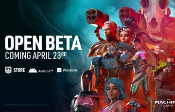 The Machines Arena open beta banner