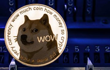 Dogecoin-DOGE-logo-with-dark-numerical-background