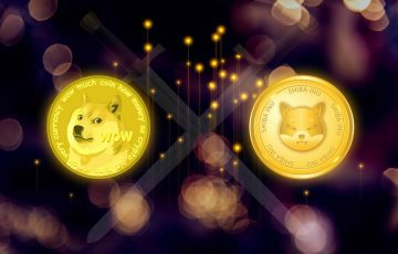 Dogecoin-DOGE-vs-Shiba-Inu-SHIB-logos-on-a-blurred-background