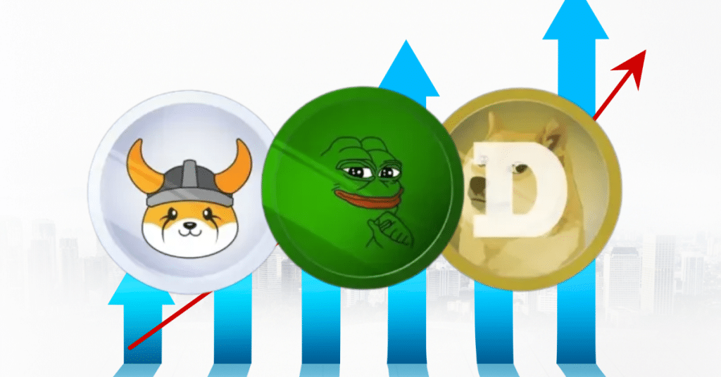 Meme Coins DOGE, PEPE, FLOKI ¿Listo para la corrida alcista extendida?