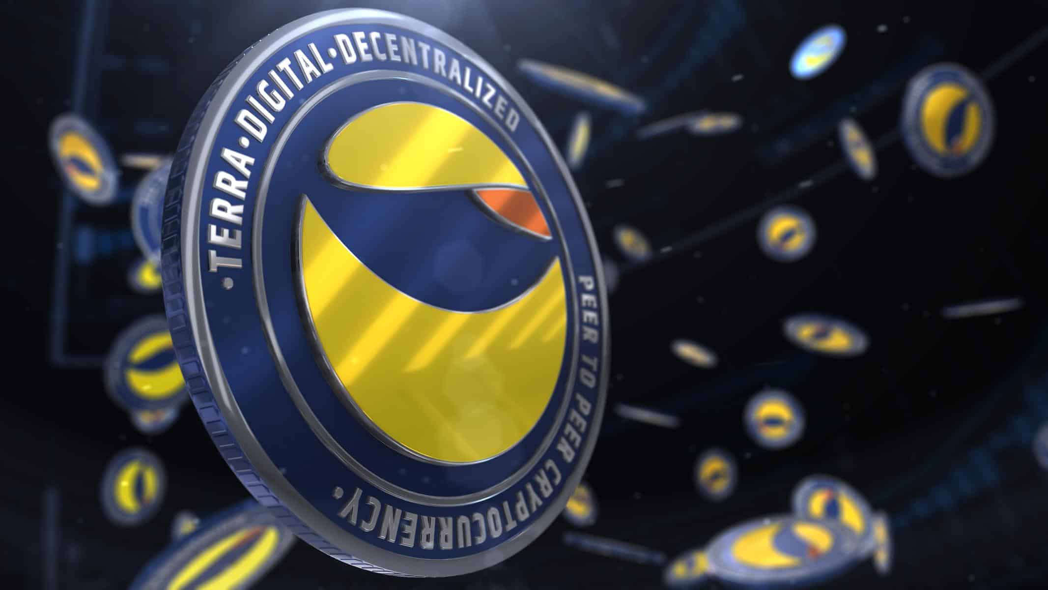 Logotipo de Tierra-LUNA con fondo de logotipos de LUNA