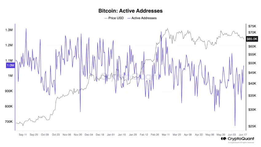 Direcciones Bitcoin activas