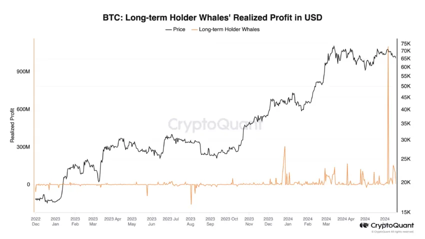 Beneficio obtenido por las ballenas Bitcoin