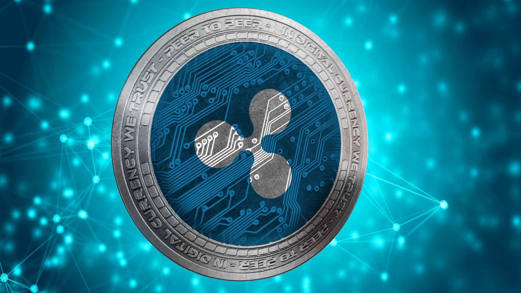 Logotipo-de-Ripple-XRP-con-fondo-azul-dinámico.