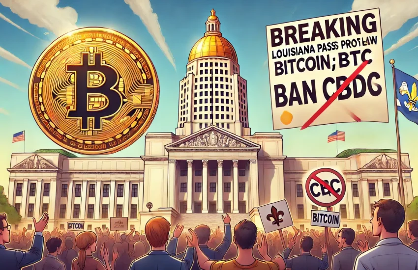 Luisiana aprueba una ley para proteger Bitcoin (BTC) y prohibir las CBDC