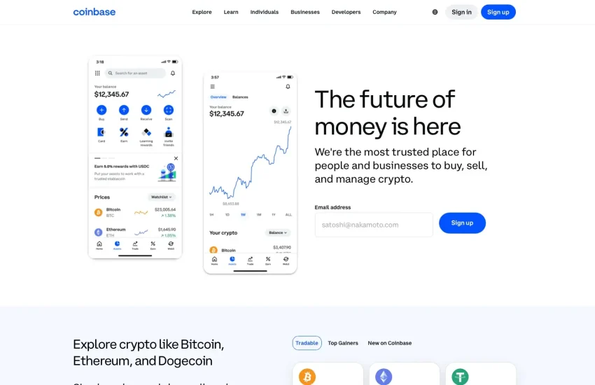 Paso 1: inicie sesión en su cuenta Coinbase