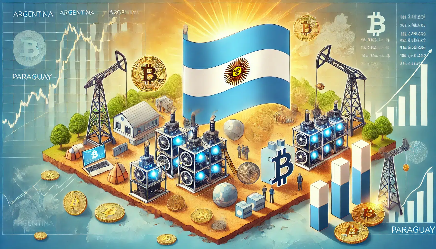 Argentina emerge como nuevo centro para proyectos de minería de bitcoins en medio de costos crecientes en Paraguay