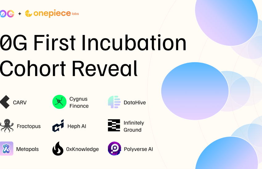 0G Foundation Launches Incubation Program in Collaboration with One Piece Labs