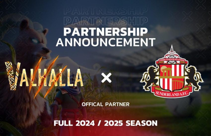 Valhalla se asocia con el Sunderland AFC para toda la temporada 2024-2025