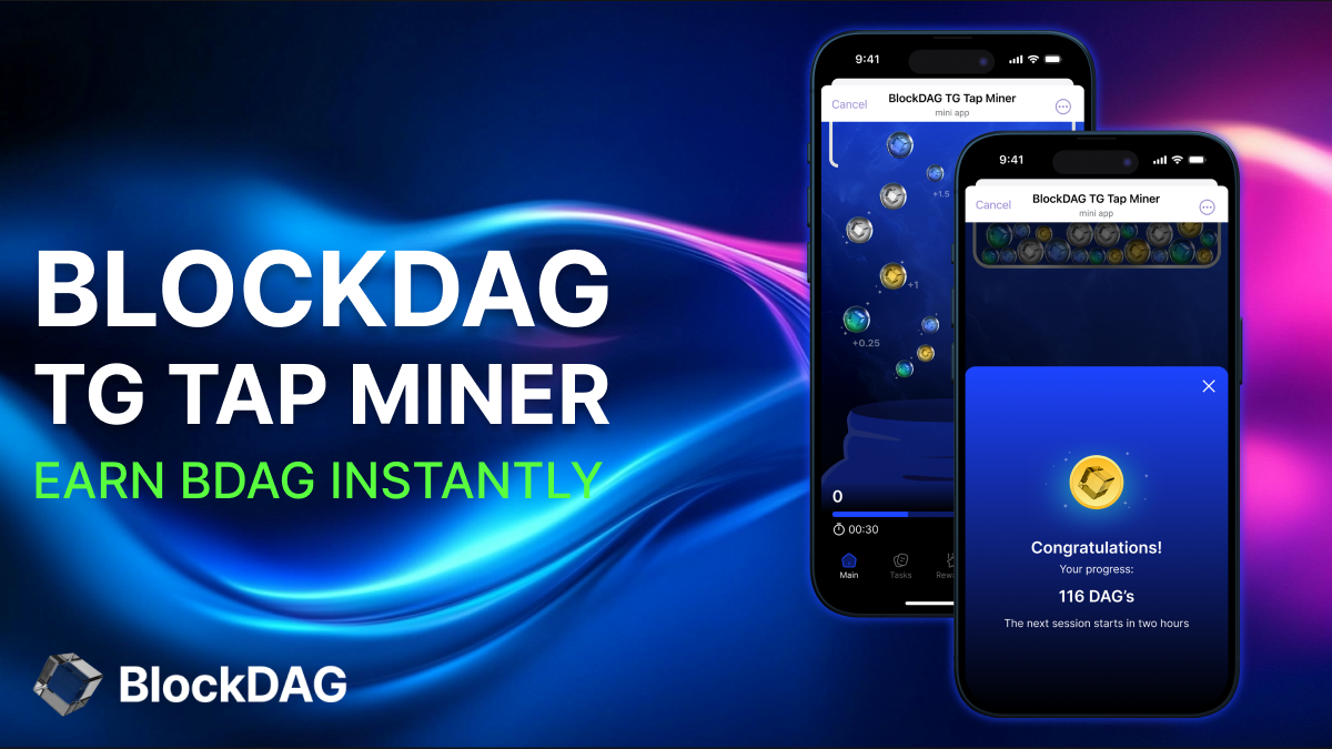 TG Tap Miner de BlockDAG y su triunfo en preventa de $70,5 millones